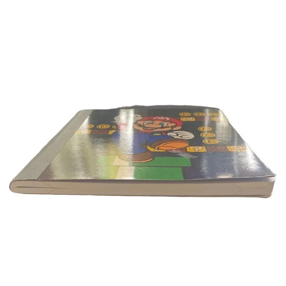 Nintendo Super Mario Lined Notebook Unused 7.5" x 9" Small Shelfware on Corner - Picture 3 of 15